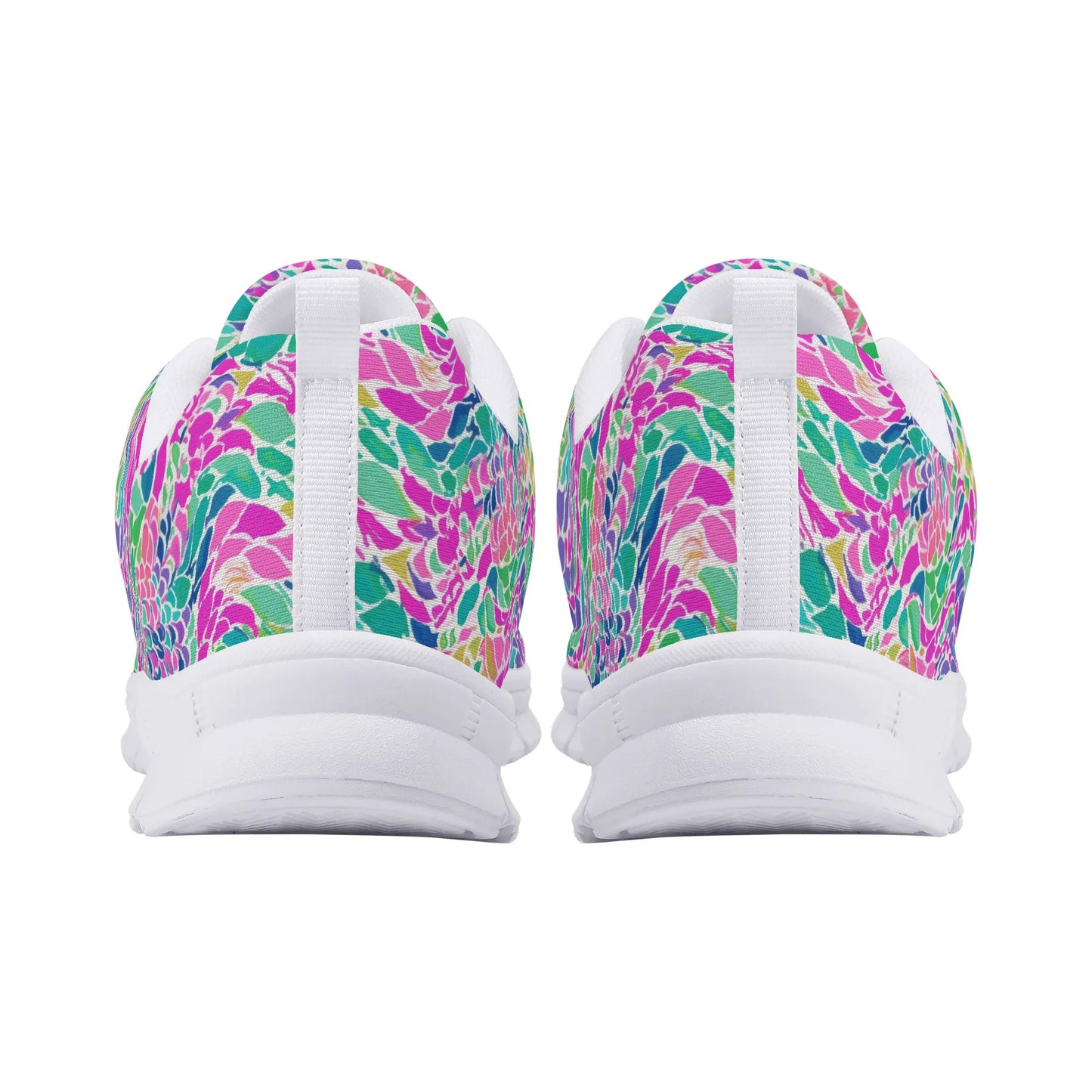 Enchanted Waves: Rainbow Mermaid Dancing in the Sea Womens EVA Mesh Running Shoes US5-US12