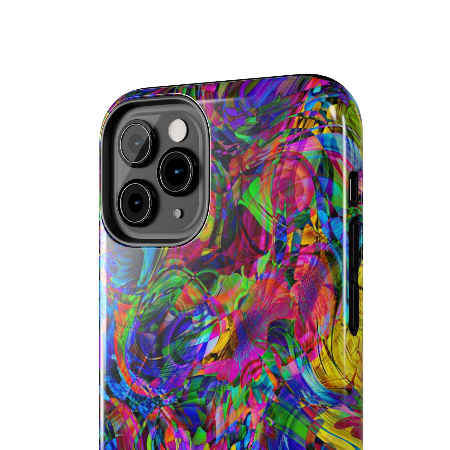 Rainbow Swirls Design Iphone Tough Phone Case