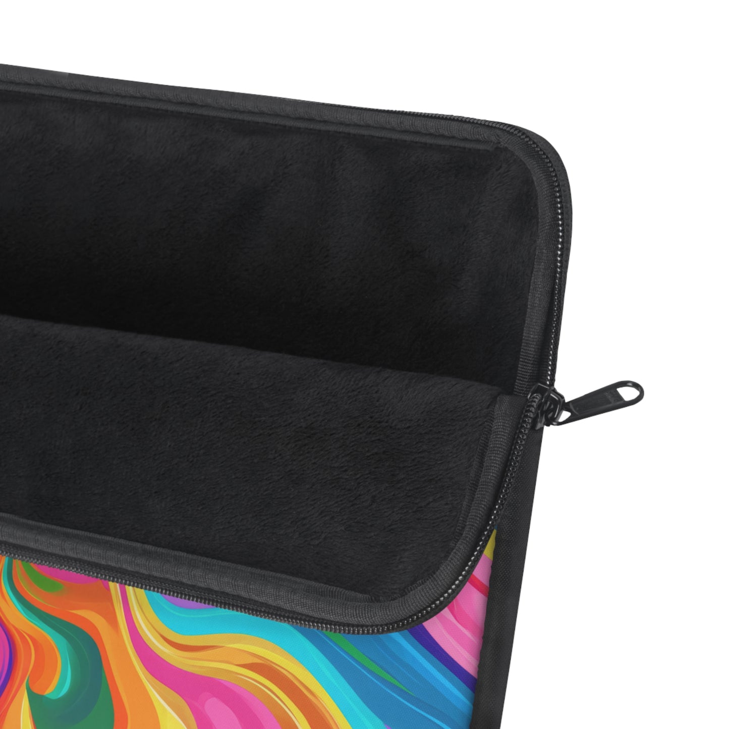 Color Rainbow Fusion Swirl Laptop or Ipad Protective Sleeve 3 Sizes Available