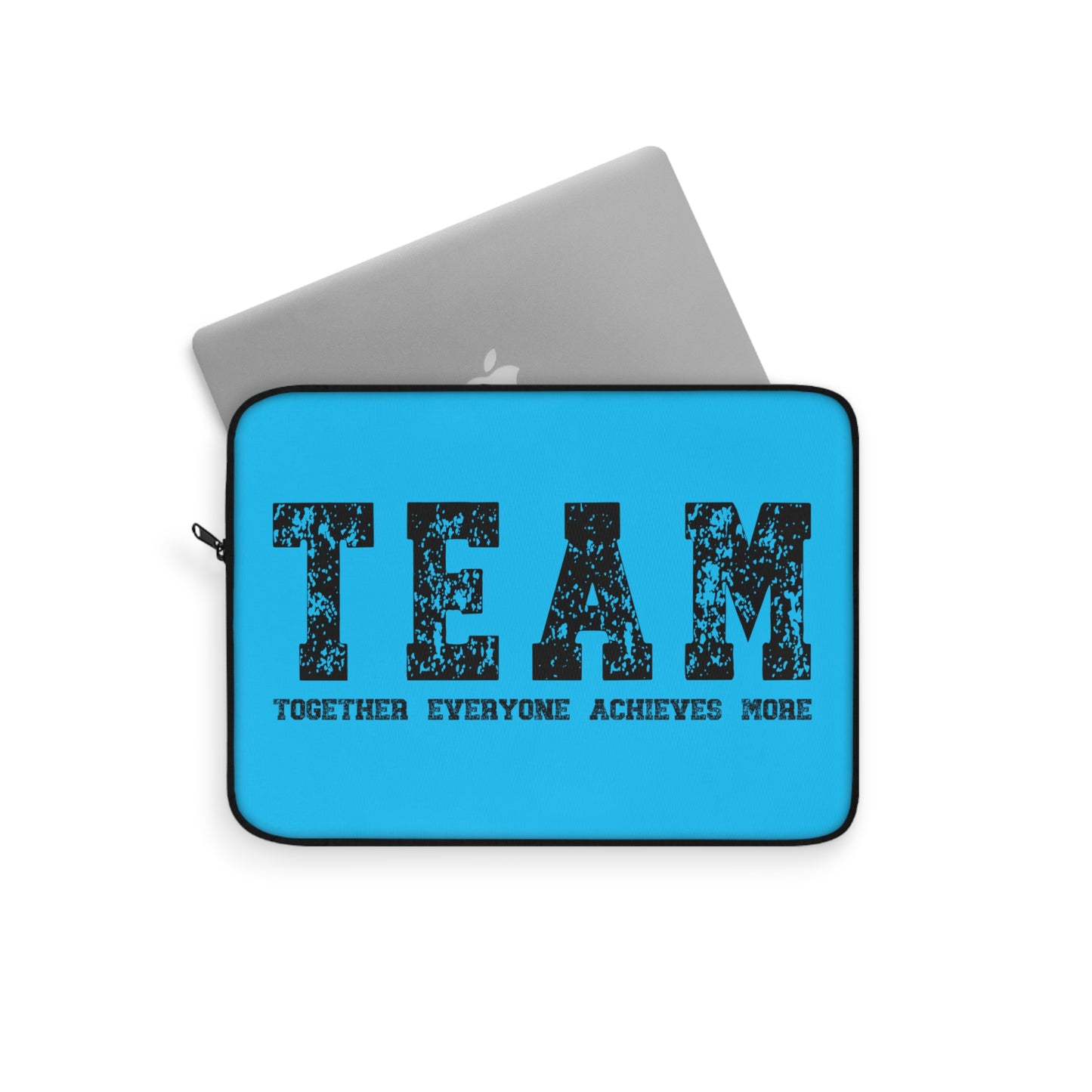 TEAM Together Everyone Achieves More Blue & Black Laptop or Ipad Protective Sleeve 3 Sizes