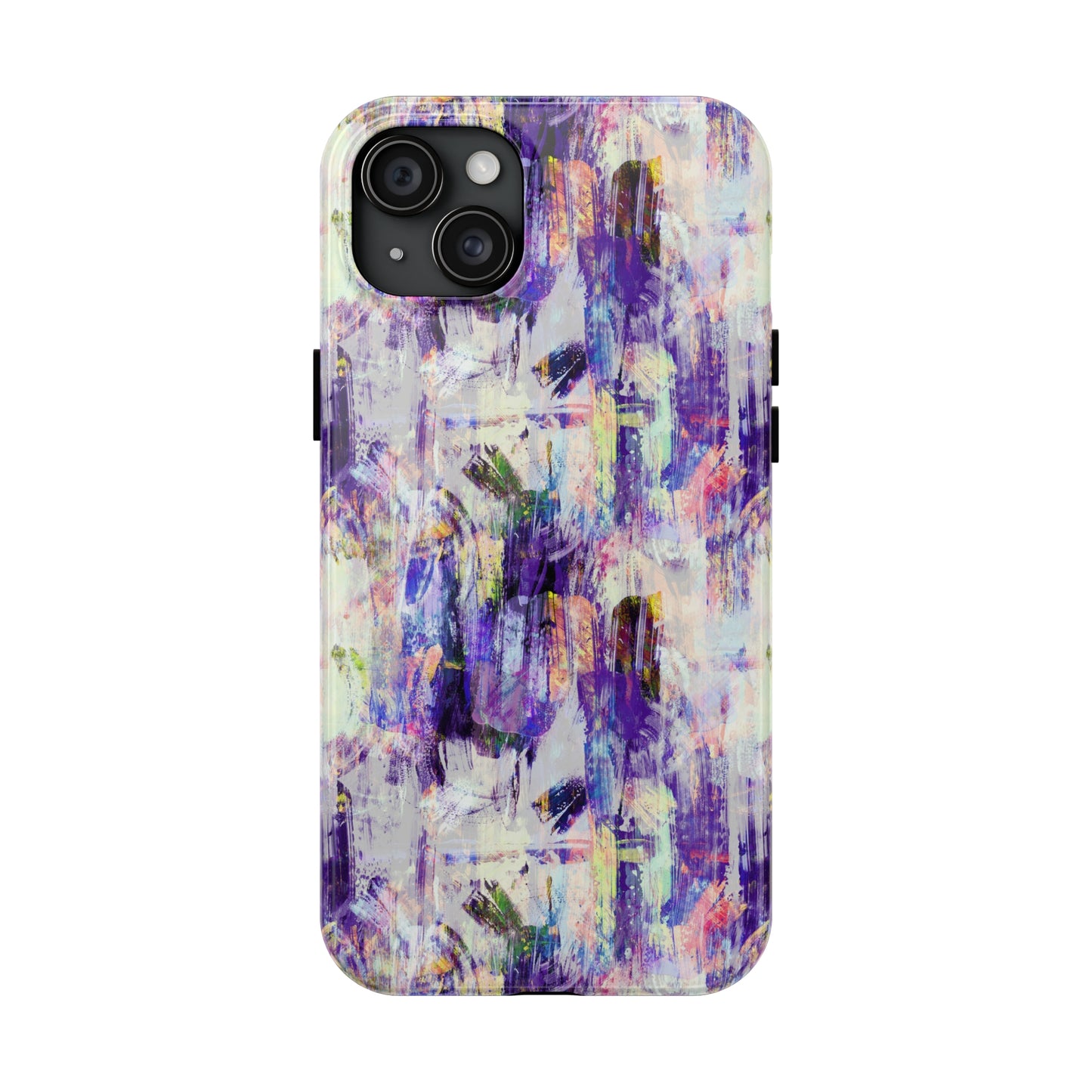 Purple Spring Painted Abstract Iphone Tough Phone Case