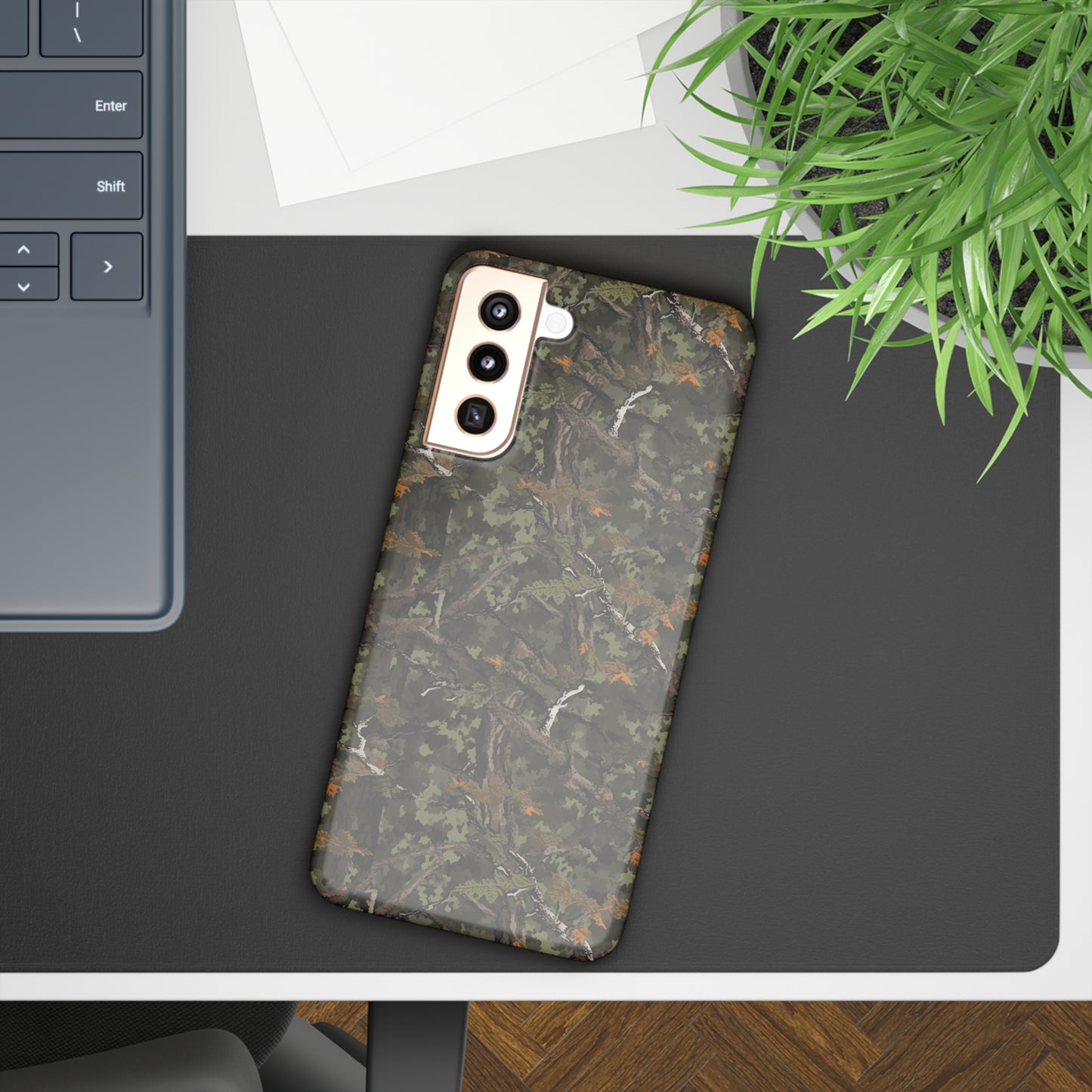 Mossy Oak Style Camouflage Design Samsung Slim Cases