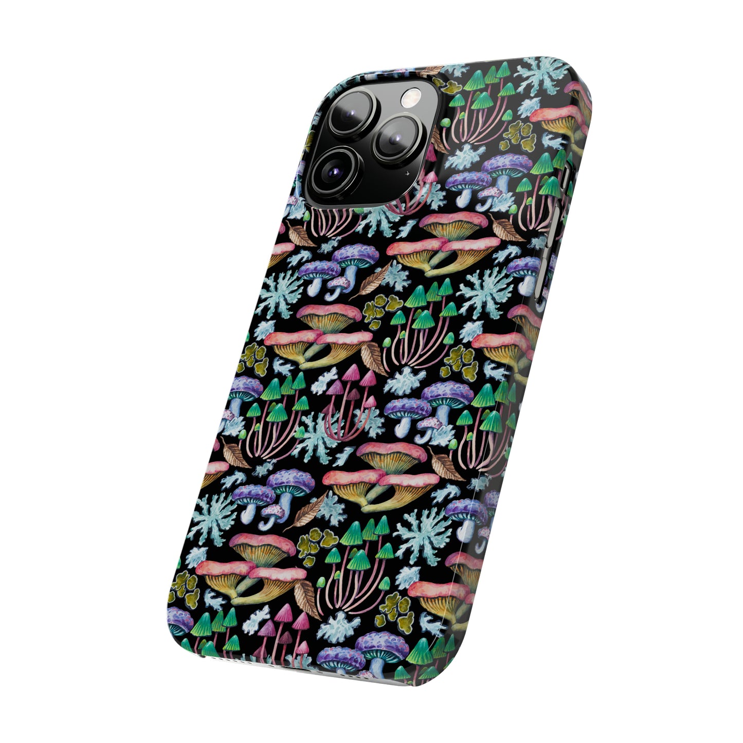 Mushroom Garden Design Iphone 15-12 Slim Phone Case