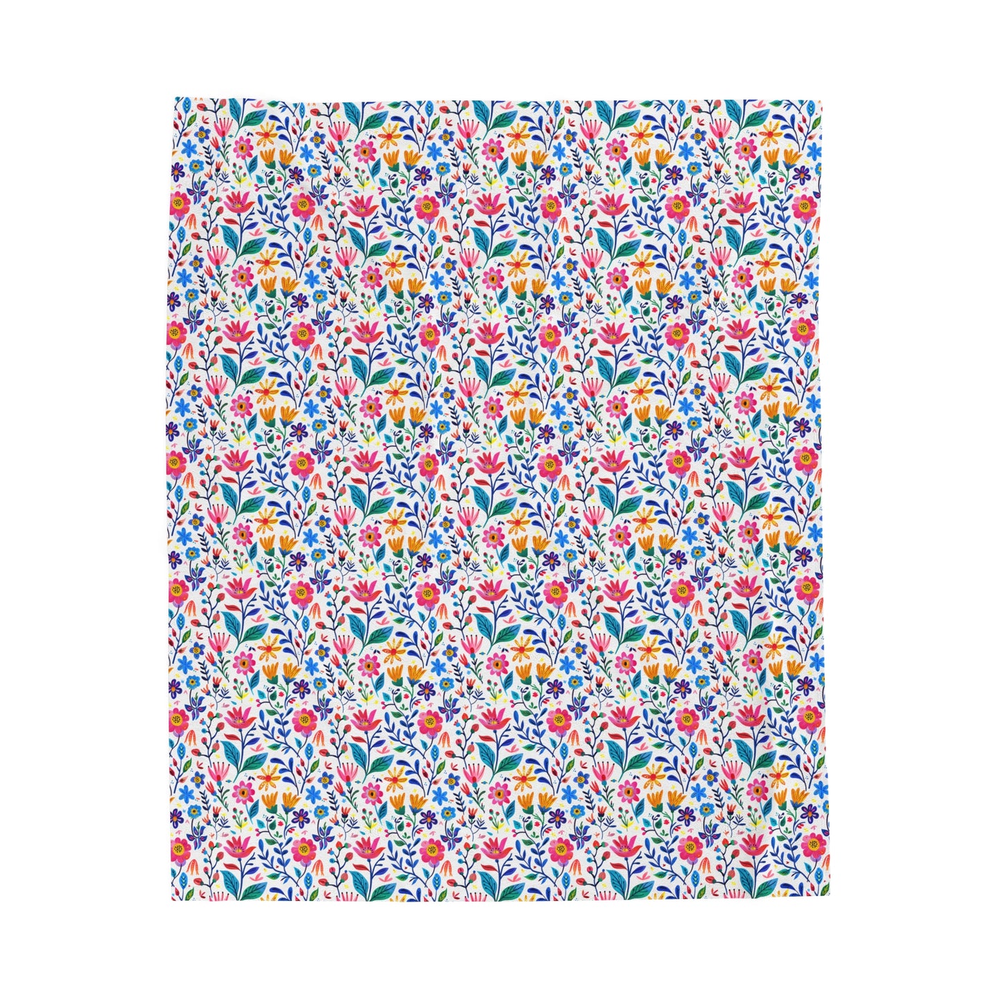 Blossoming Beauties: Charming Floral Blooms to Welcome Spring Velveteen Plush Blanket 3 Sizes