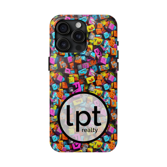 LPT Realty Logo -  3D Abstract Colorful Block Design Iphone Tough Phone Case