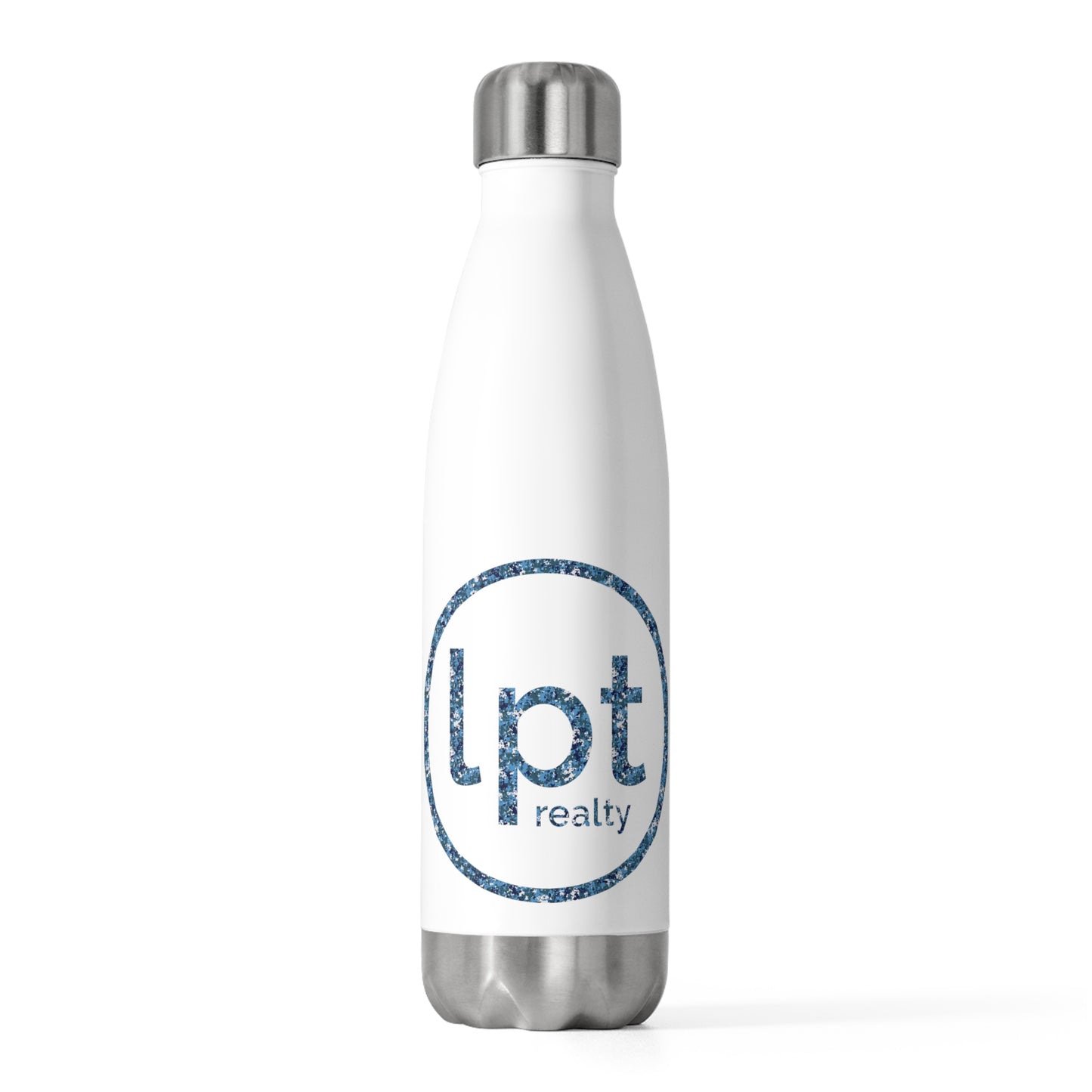 LPT Realty Logo in Navy Digital Camouflage 20 oz Insulated Stainless Steel Water Bottle