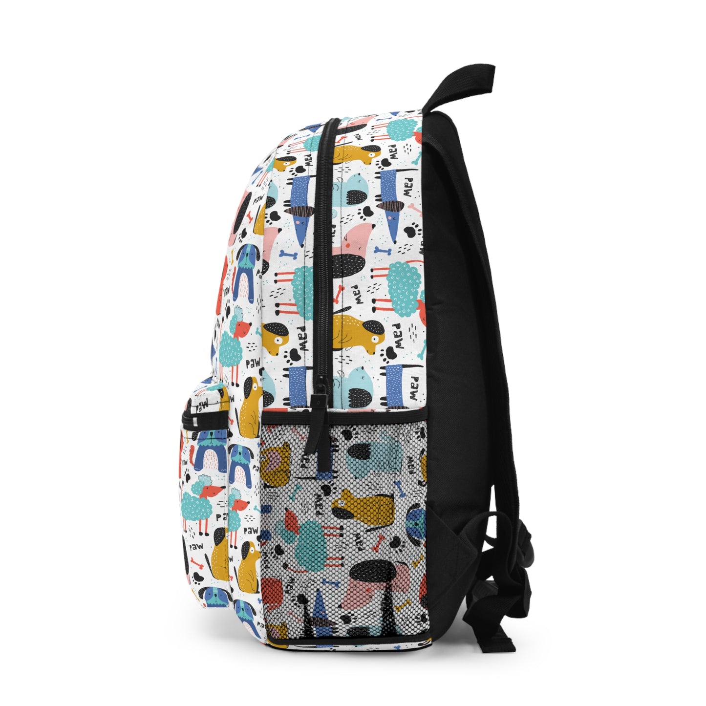 Playful Pups: Colorful Cartoon Dogs Lightweight Backpack