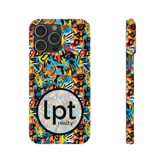 LPT Realty Logo -  Abstract Colorful Street Art Graffiti Design Iphone 15-12 Slim Phone Case