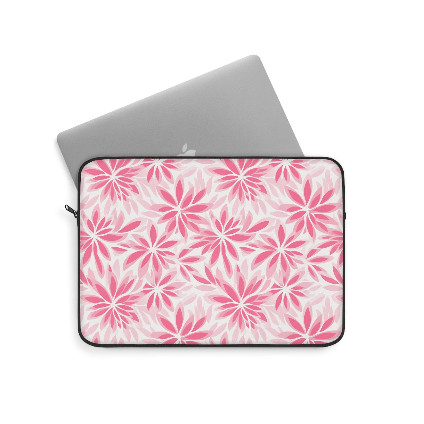 Blush Blooms Soft Pink Floral Pattern Laptop or Ipad Protective Sleeve 3 Sizes Available