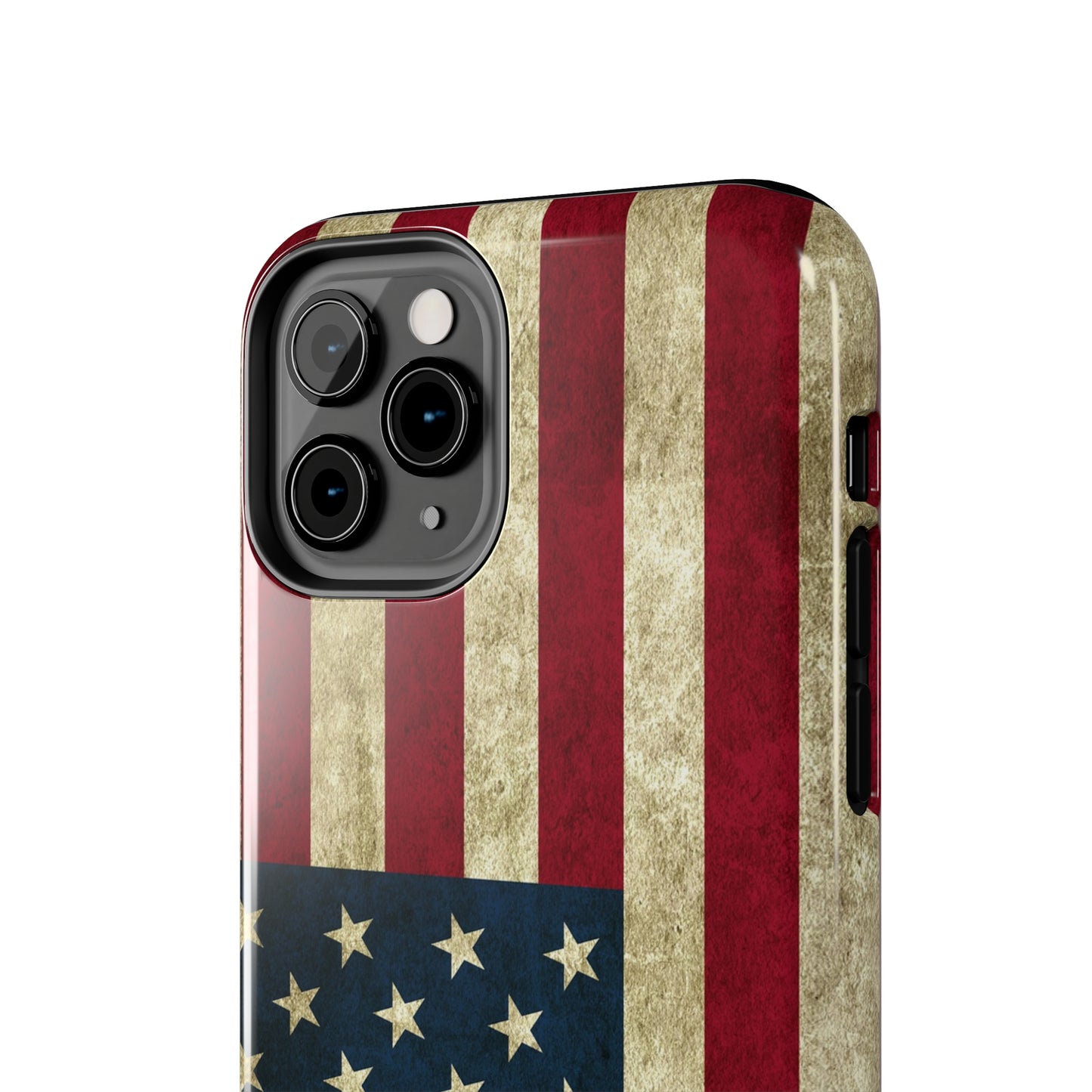 Rugged American Flag Iphone Tough Phone Case