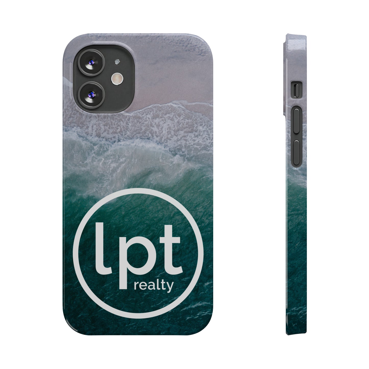 LPT Realty Logo -  Coastal Serenity: Beach and Ocean Bliss Iphone 15-12 Slim Phone Case