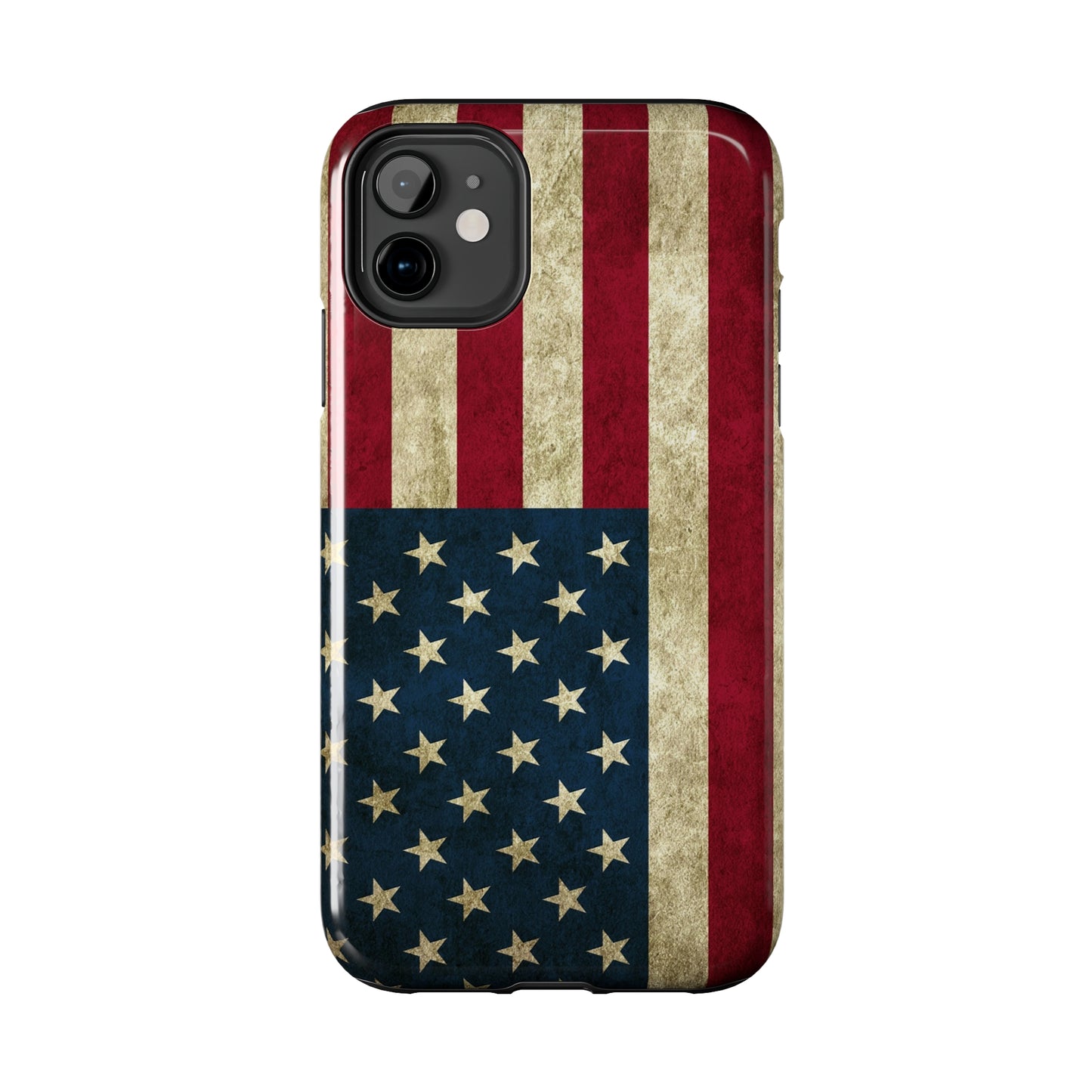 Rugged American Flag Iphone Tough Phone Case