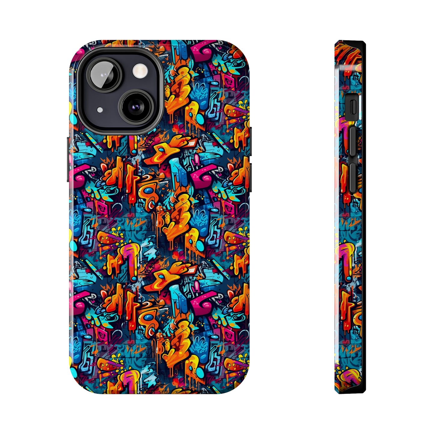 3D Abstract Graffiti Colorful Design Iphone Tough Phone Case