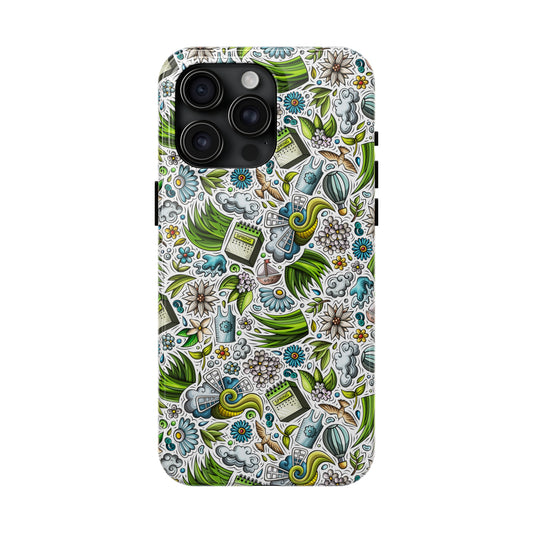 Spring Flowers and Gardening Design Iphone Tough Phone Case