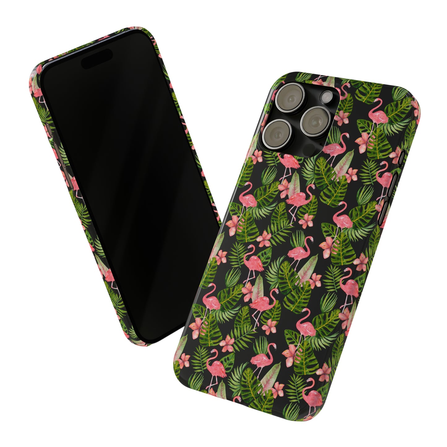 Tropical Flamingos Iphone 15-12 Slim Phone Case