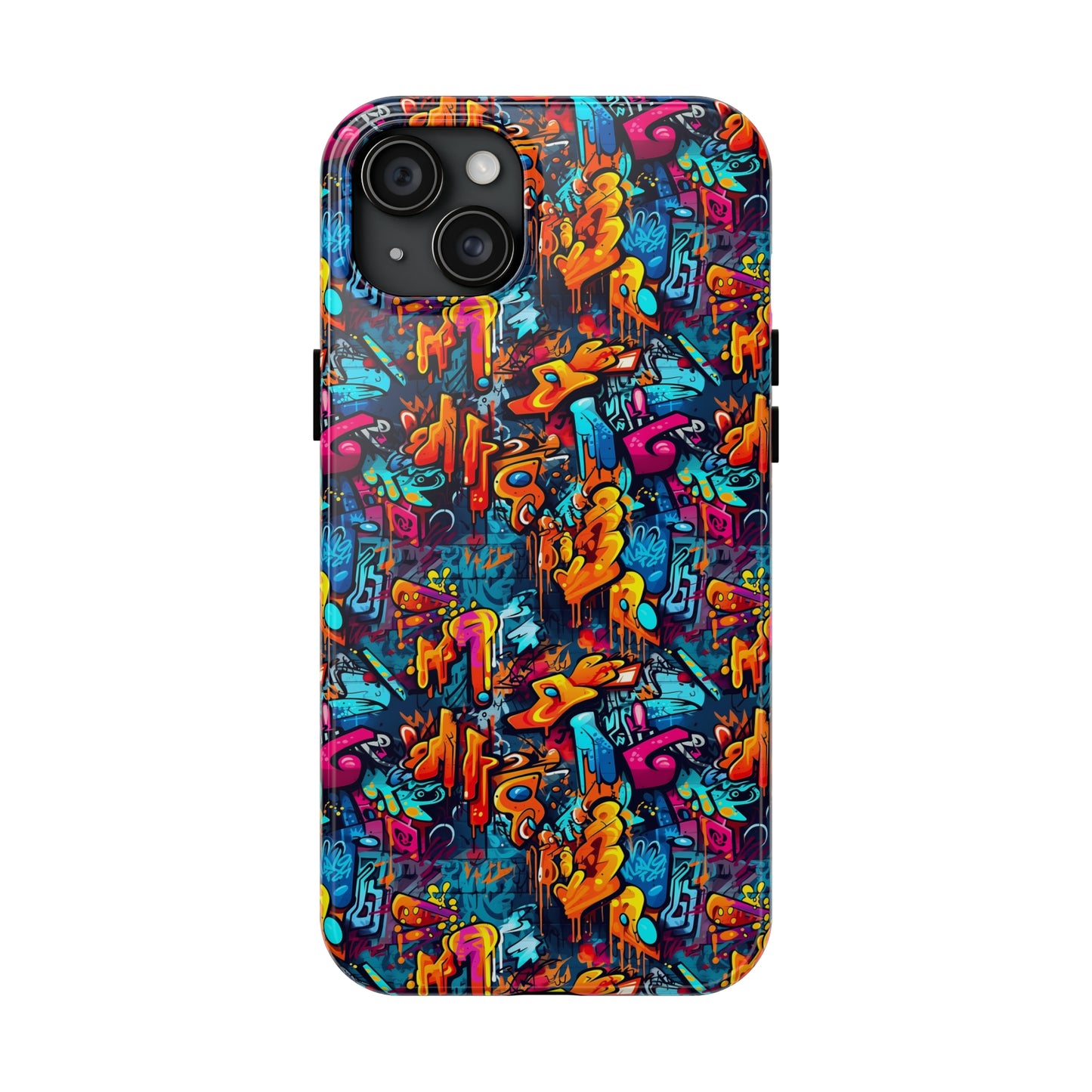 3D Abstract Graffiti Colorful Design Iphone Tough Phone Case