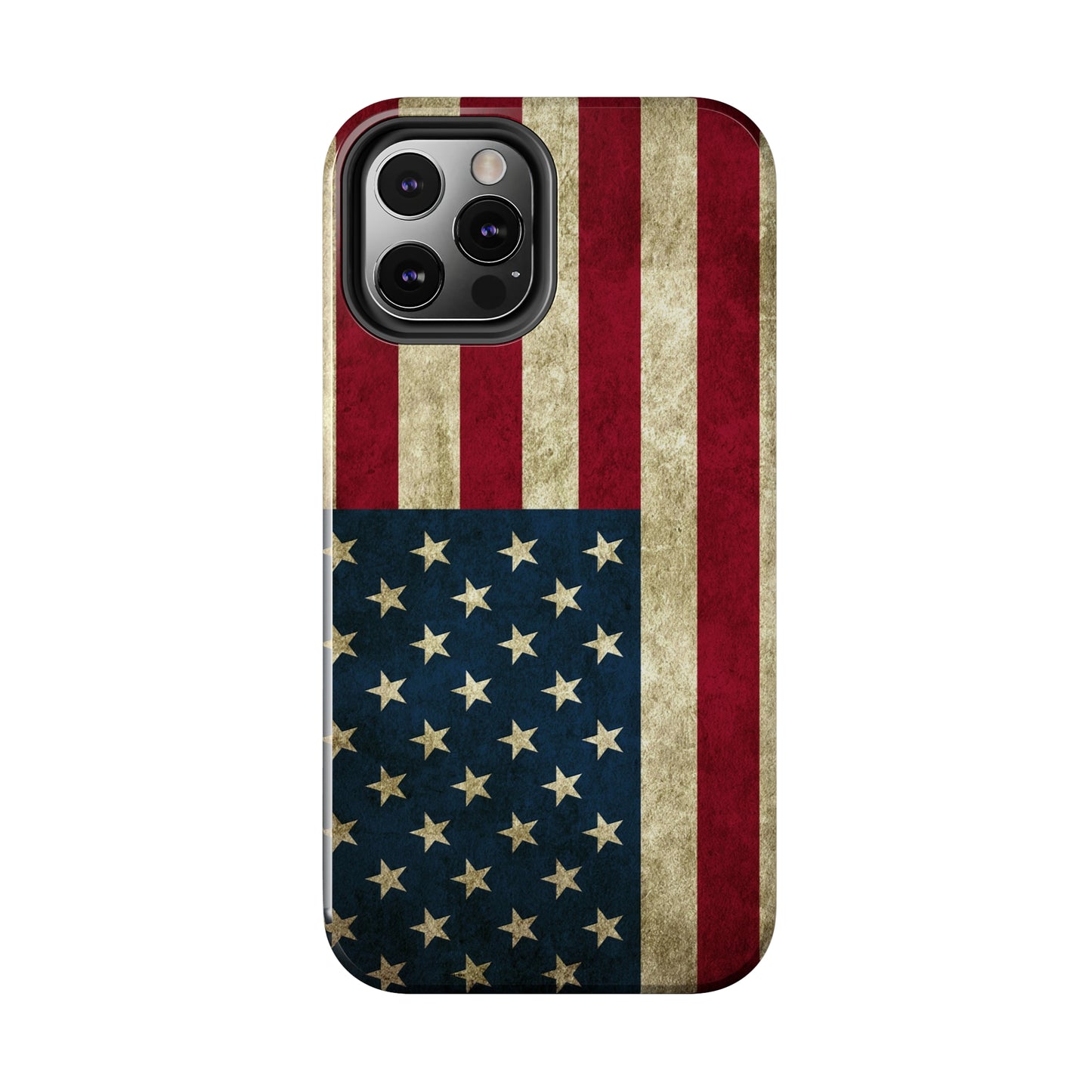 Rugged American Flag Iphone Tough Phone Case