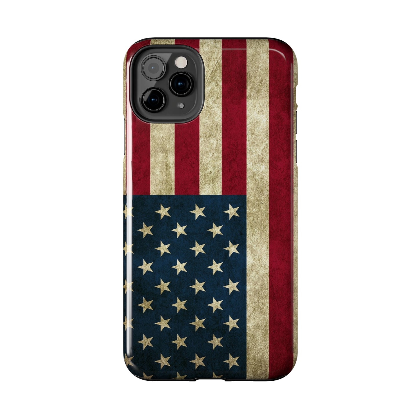 Rugged American Flag Iphone Tough Phone Case