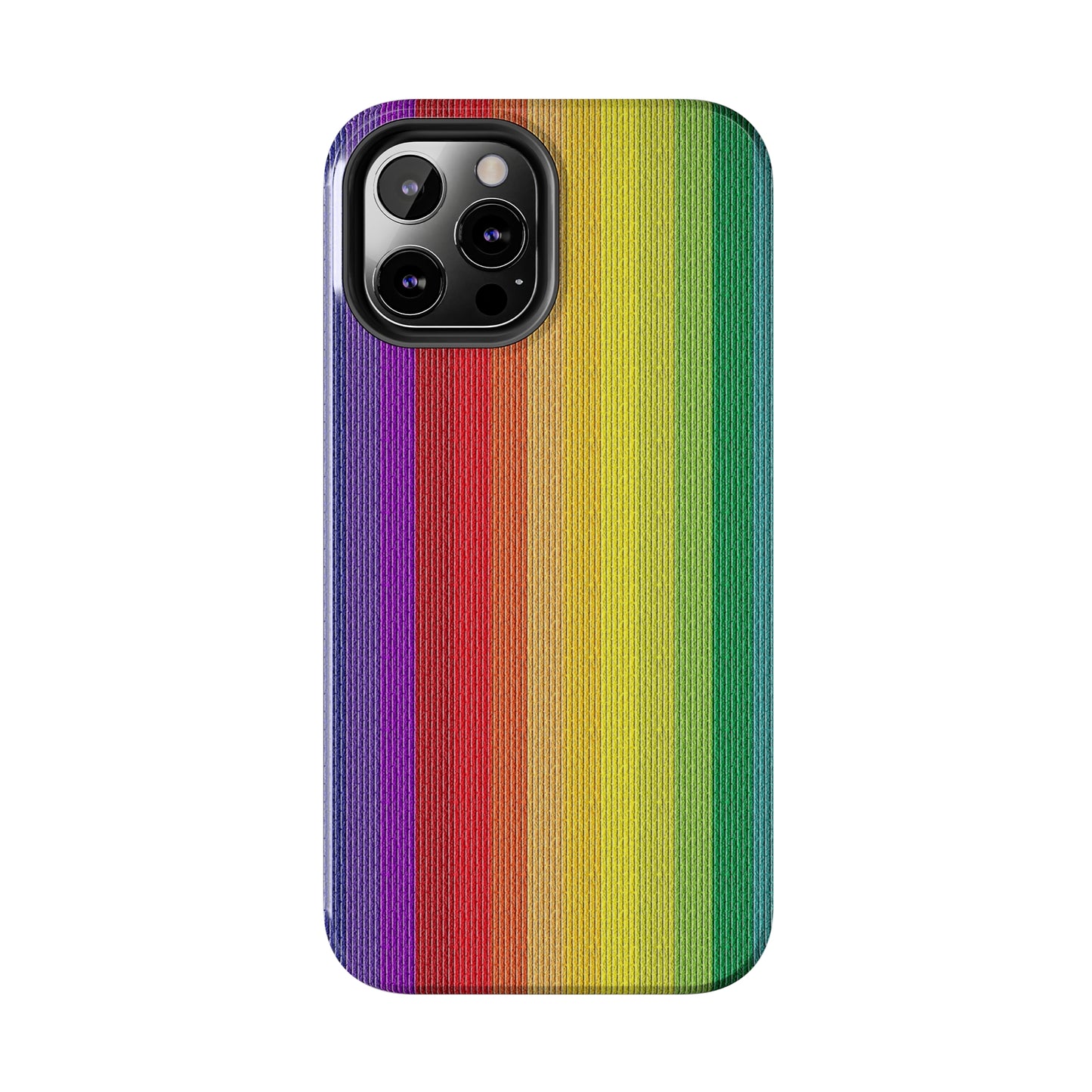 Rainbow Stripe Design Iphone Tough Phone Case