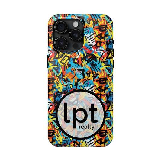 LPT Realty Logo -  Abstract Colorful Street Art Graffiti Design Iphone Tough Phone Case