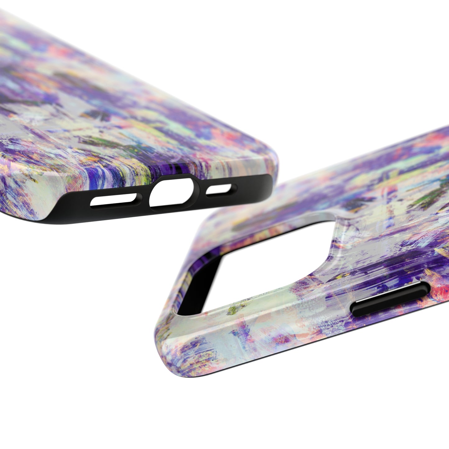 Purple Spring Painted Abstract Iphone Tough Phone Case