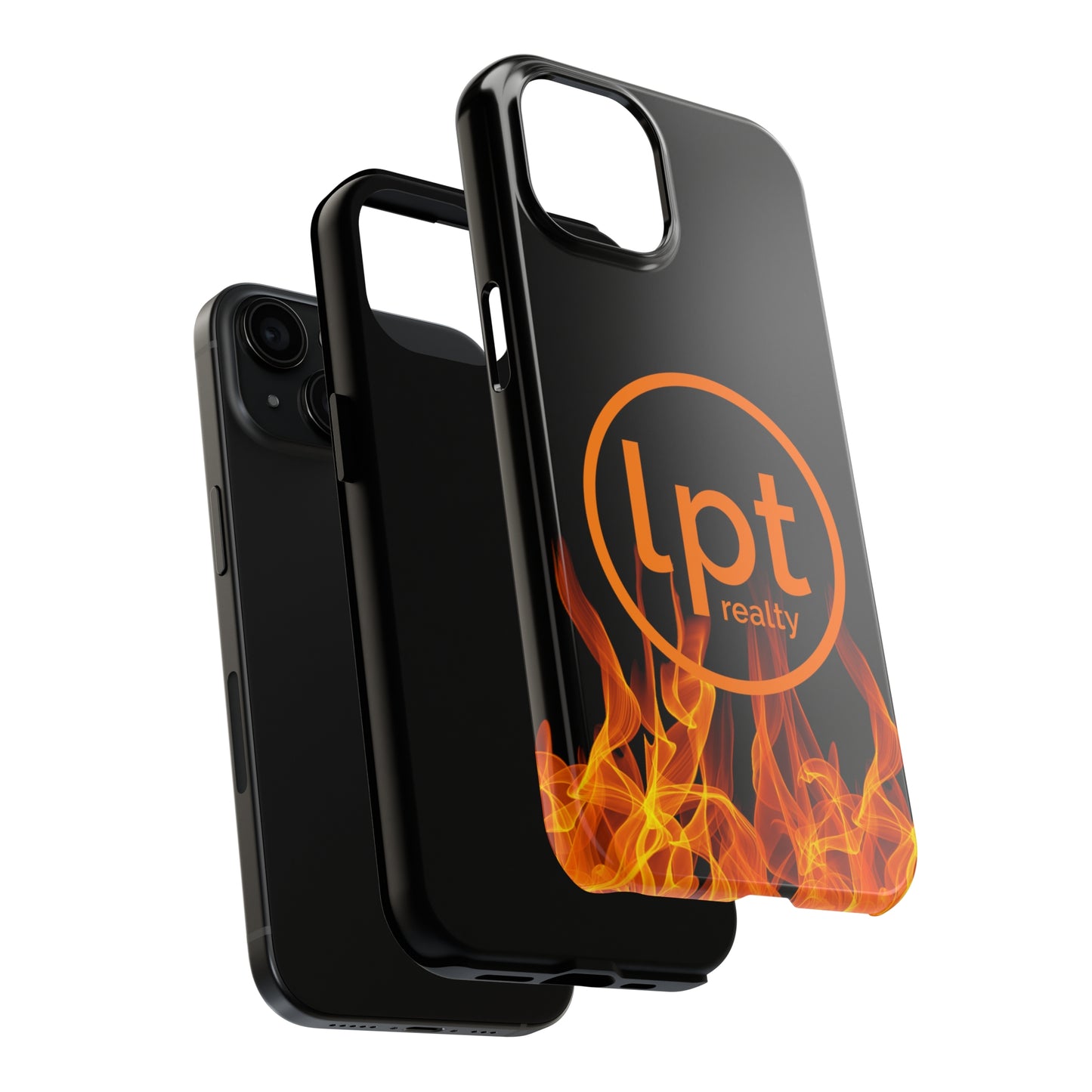 LPT Realty Logo -  Flames of Fire Iphone Tough Phone Case