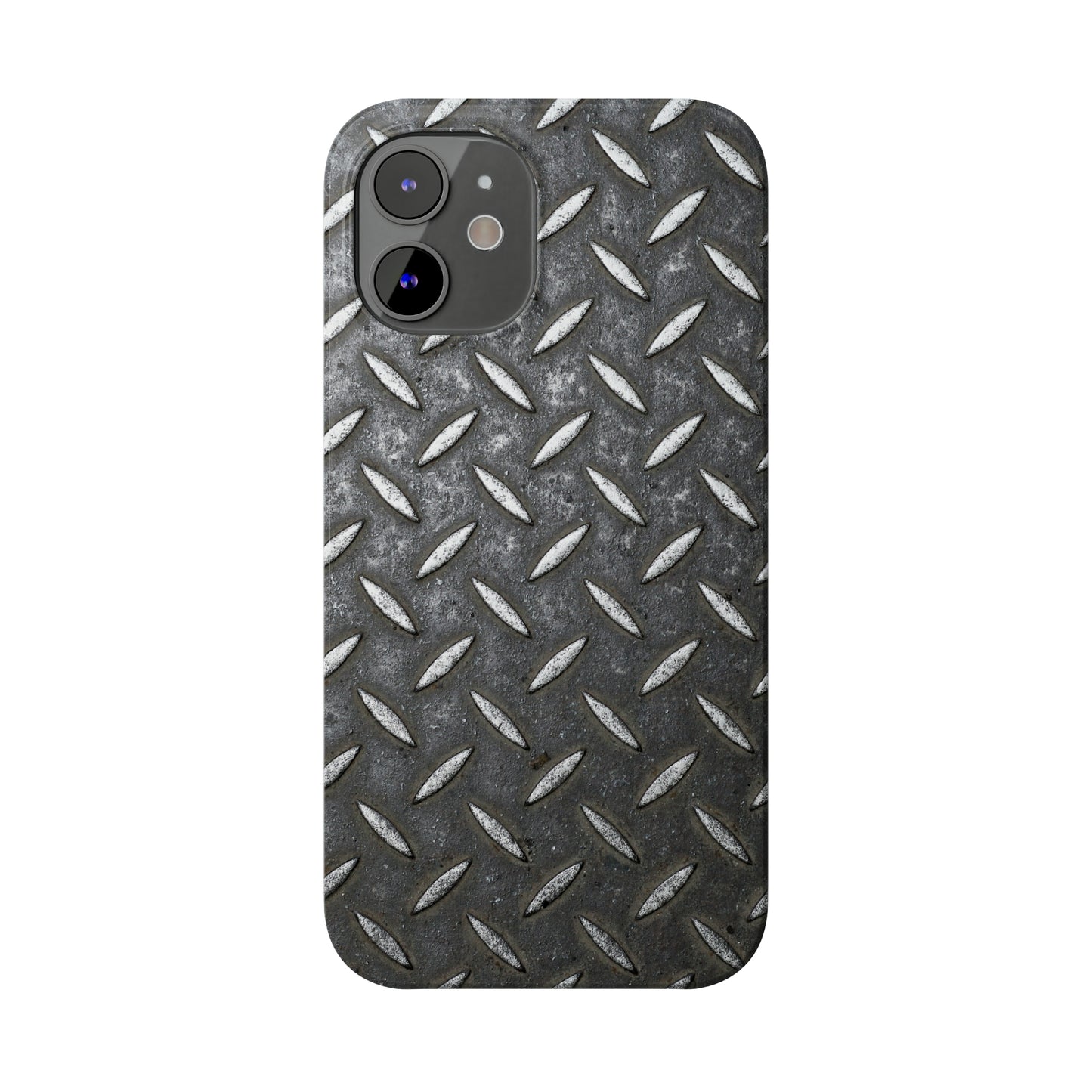 Steel Diamond Plate Design Iphone 15-12 Slim Phone Case