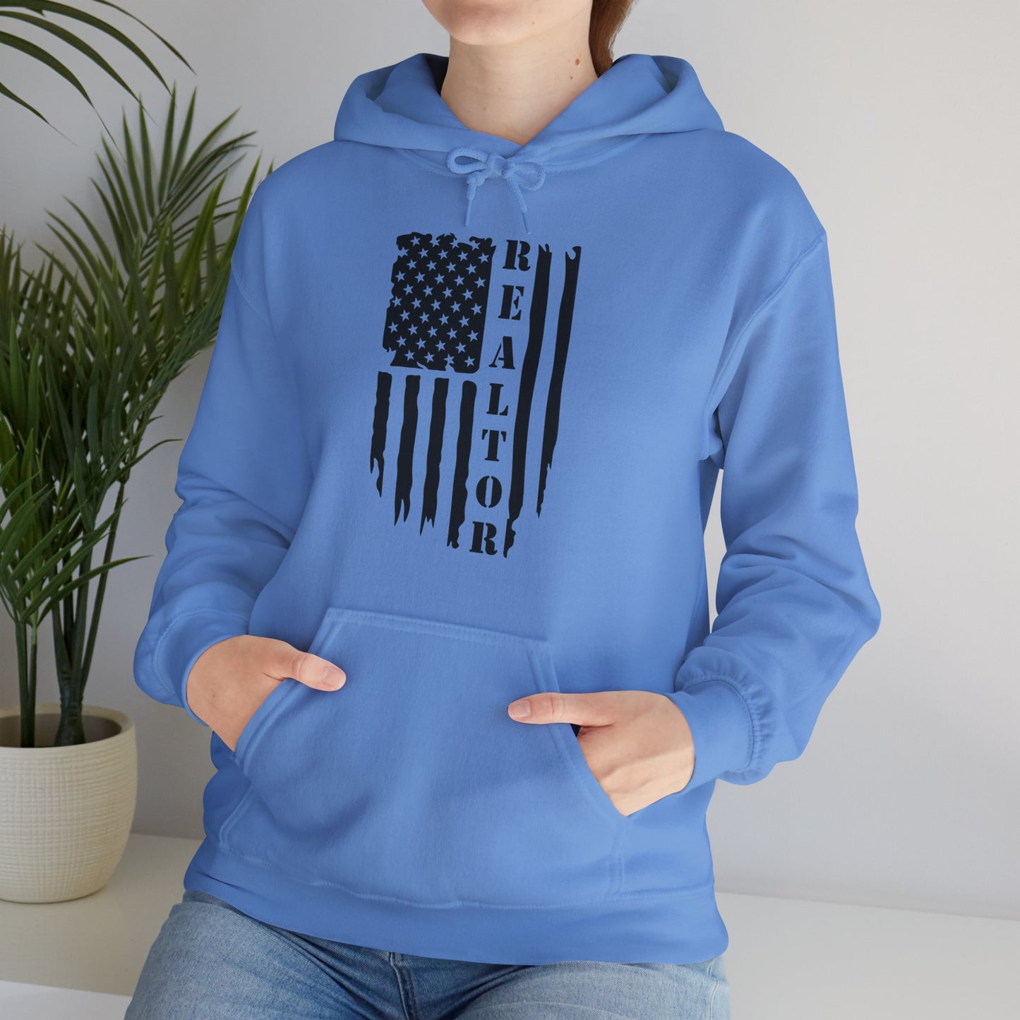 American Flag & Realtor - Hooded Sweatshirt S-5XL