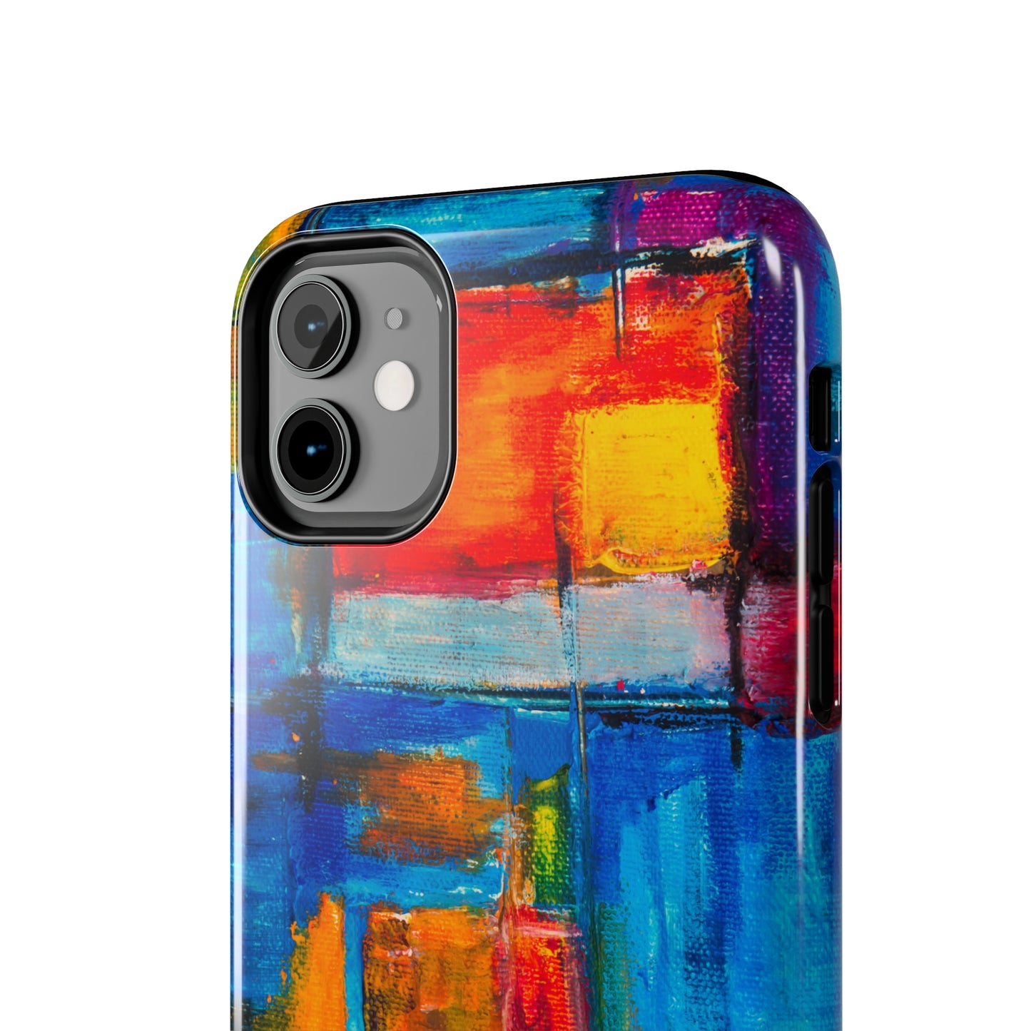 Rainbow Abstract Painting Iphone Tough Phone Case