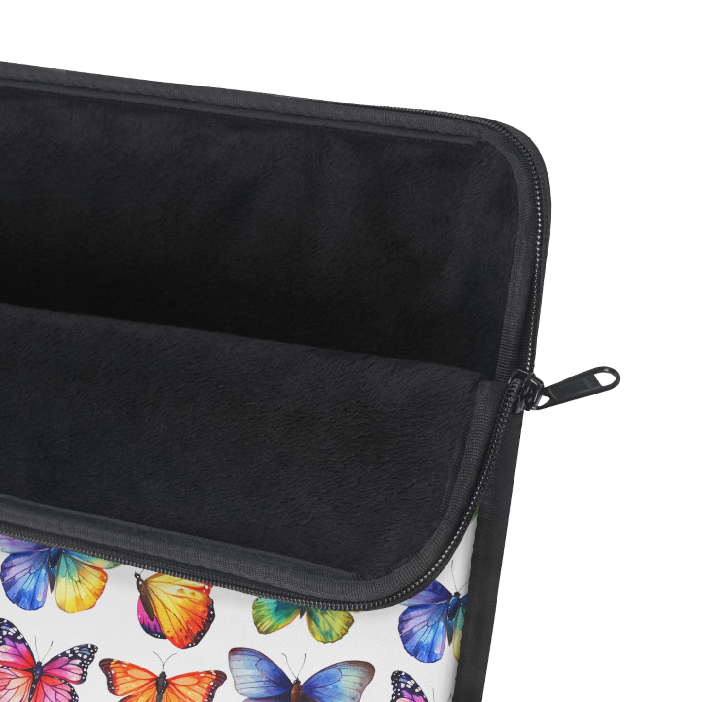 Rainbow Whirl: Butterflies in a Burst of Vibrant Colors Laptop or Ipad Protective Sleeve 3 Sizes Available