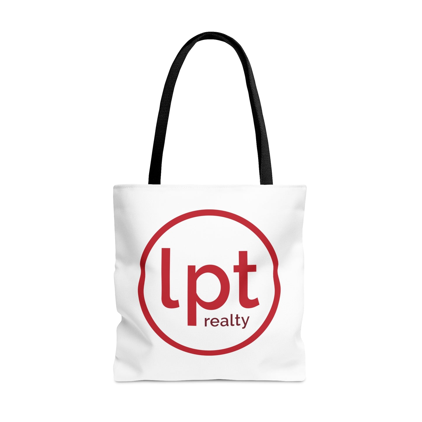 LPT Realty Logo's on Both Sides in Red - Canvas Tote 3 Sizes