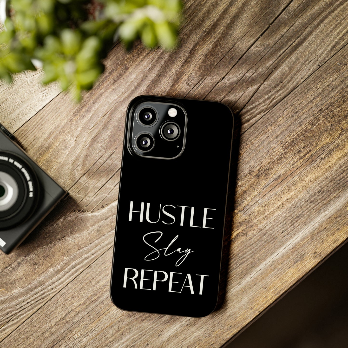 Hustle Slay Repeat Iphone 15-12 Slim Phone Case