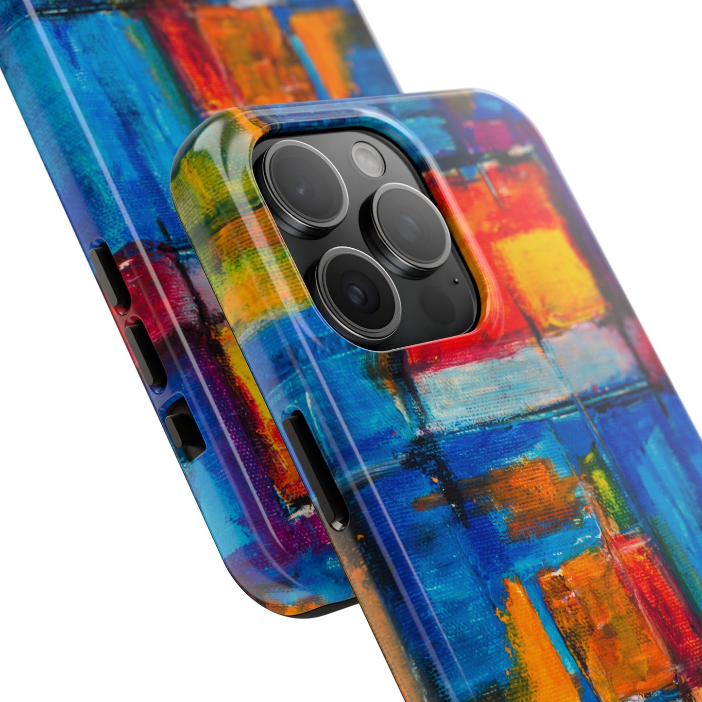 Rainbow Abstract Painting Iphone Tough Phone Case