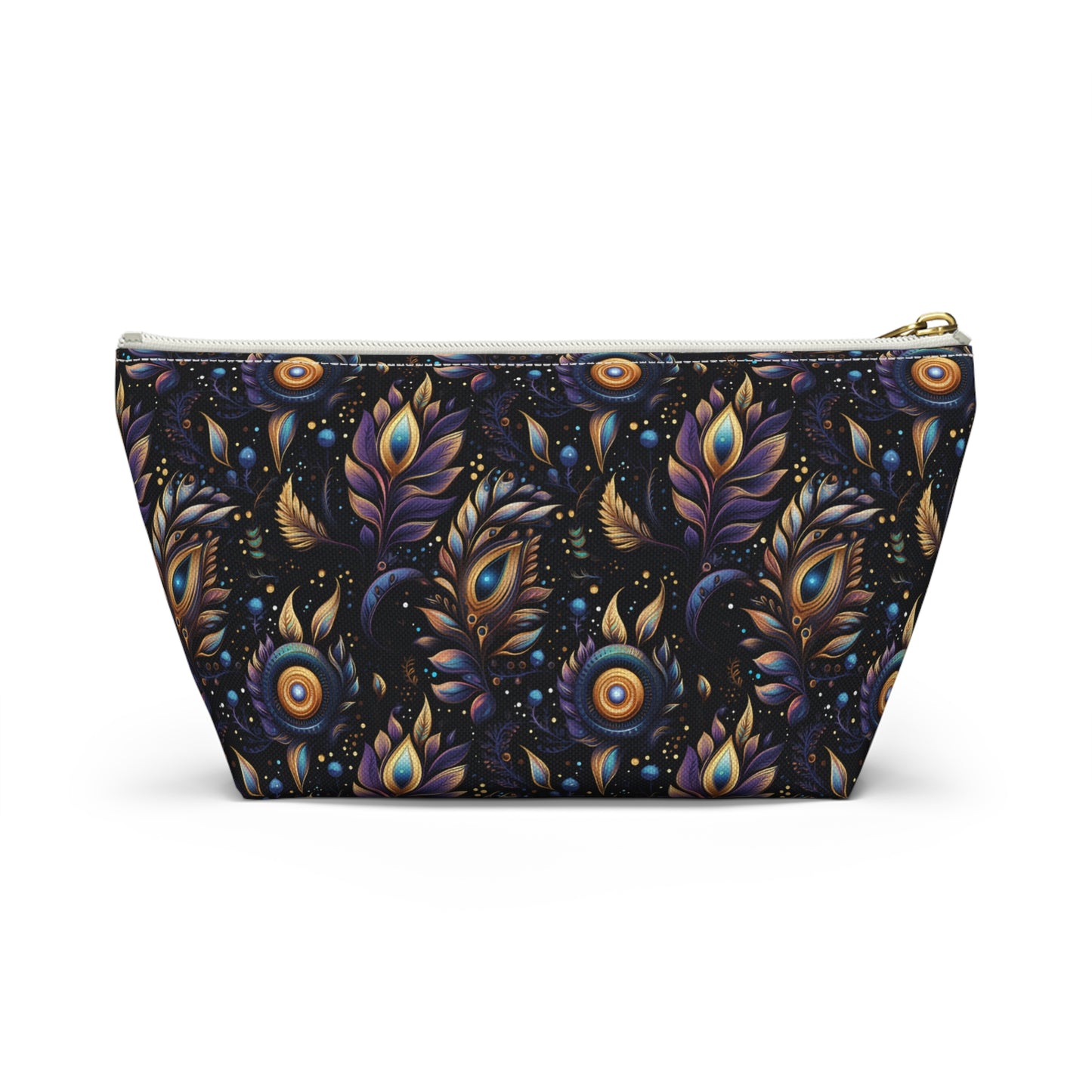 Mystical Enchanted Leaves and Celestial Stars - Makeup & Accessory Bag 2 Sizes