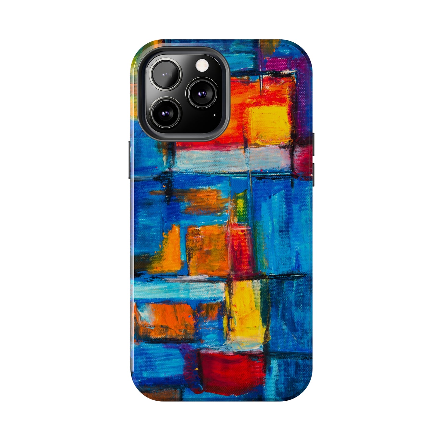 Rainbow Abstract Painting Iphone Tough Phone Case