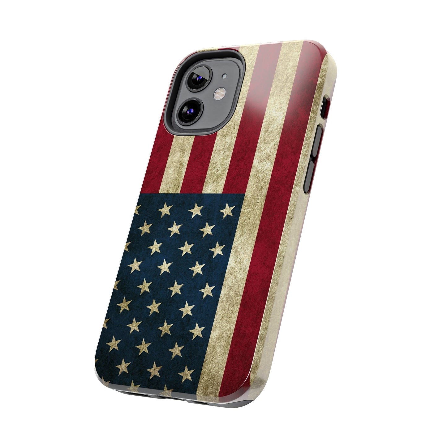 Rugged American Flag Iphone Tough Phone Case