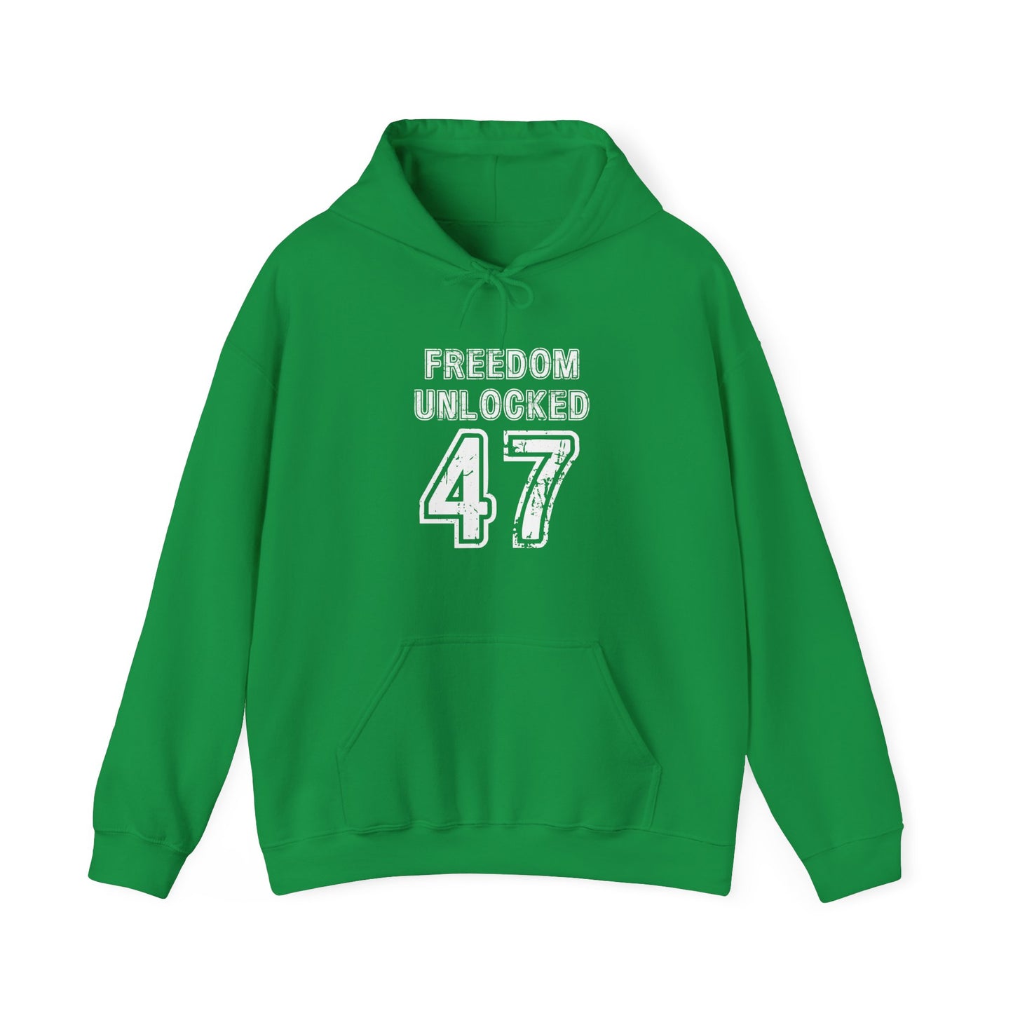 Freedom Unlocked 47 in White - Hooded Sweatshirt S-5XL