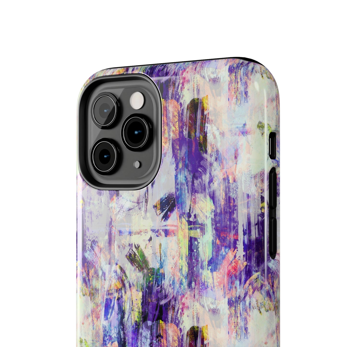 Purple Spring Painted Abstract Iphone Tough Phone Case