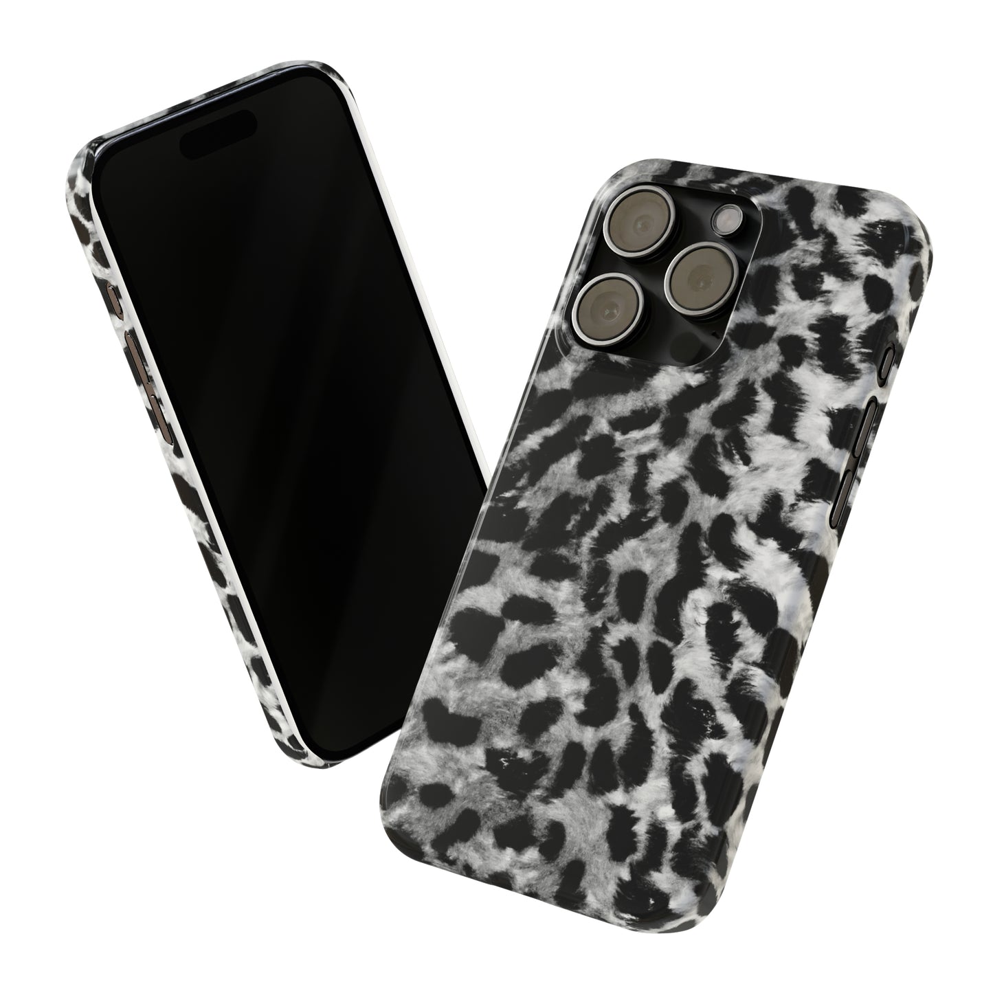 Leopard Fur Print Iphone 15-12 Slim Phone Case