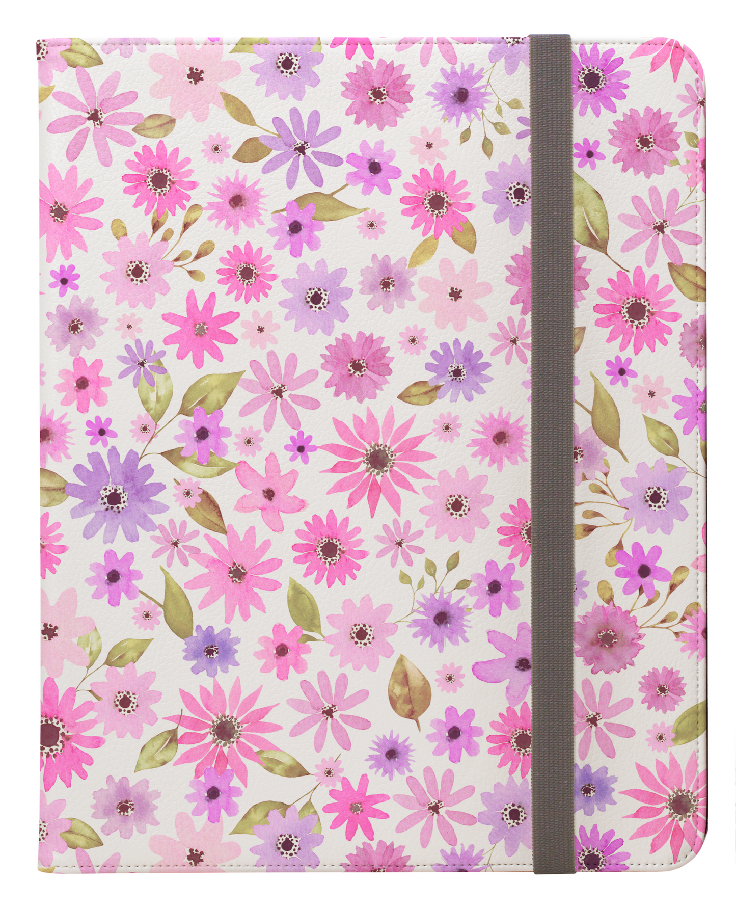 Soft Pastel Watercolor Flowers in Pinks and Purples Ipad Pro 11 & Pro 12.9 Protective Case and Pencil Holder