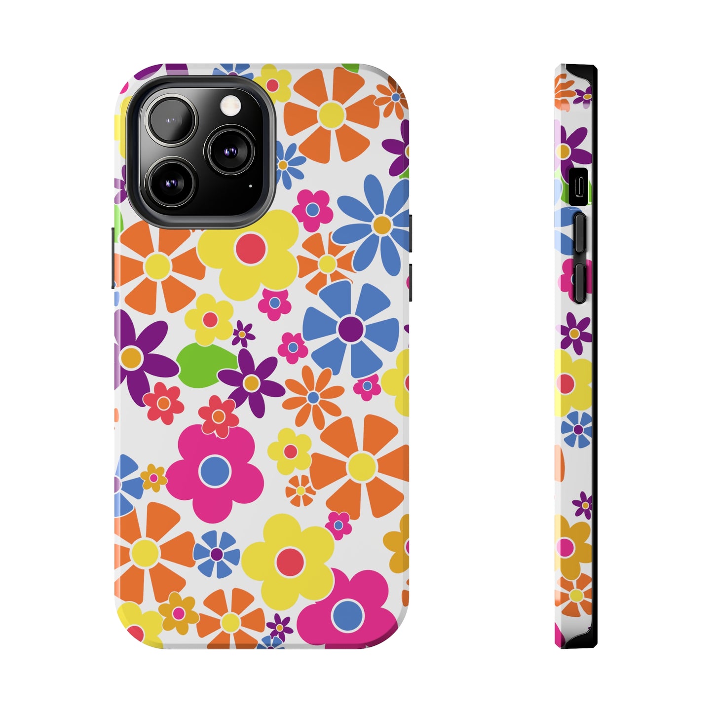 Flower Power Design Iphone Tough Phone Case