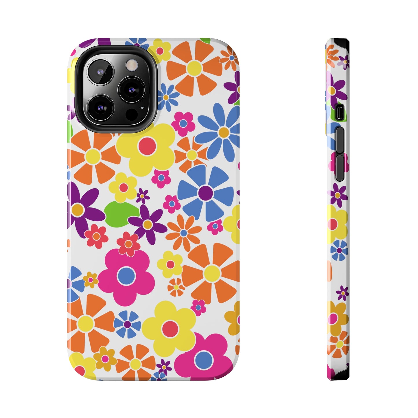 Flower Power Design Iphone Tough Phone Case