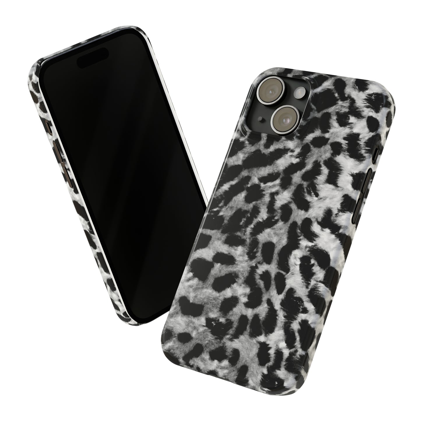 Leopard Fur Print Iphone 15-12 Slim Phone Case