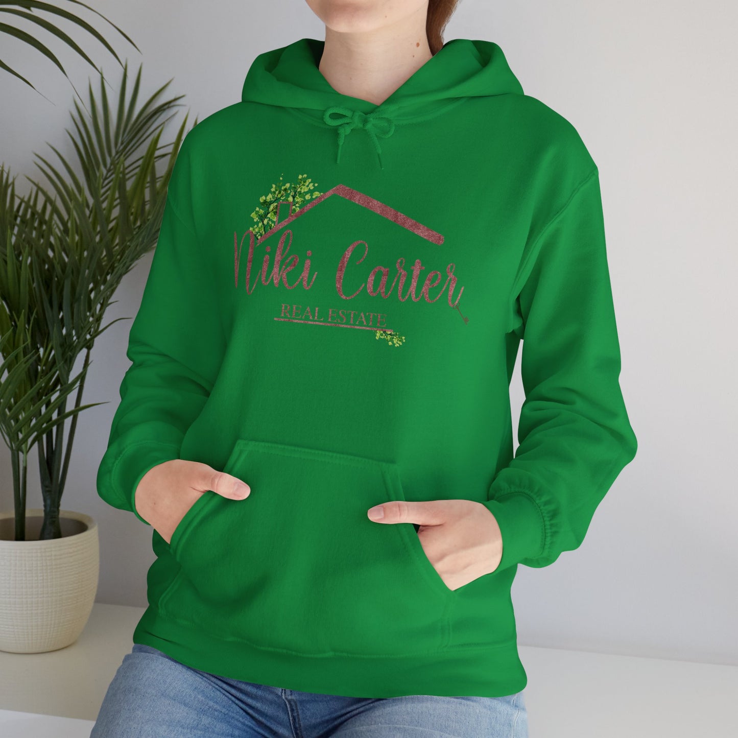 Niki Carter Blush Sparkle Logo -  Hooded Sweatshirt S - 5XL