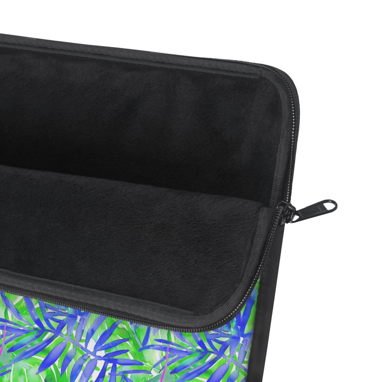 Tropical Harmony Blue and Green Palm Tree Leaves Laptop or Ipad Protective Sleeve Three Sizes Available