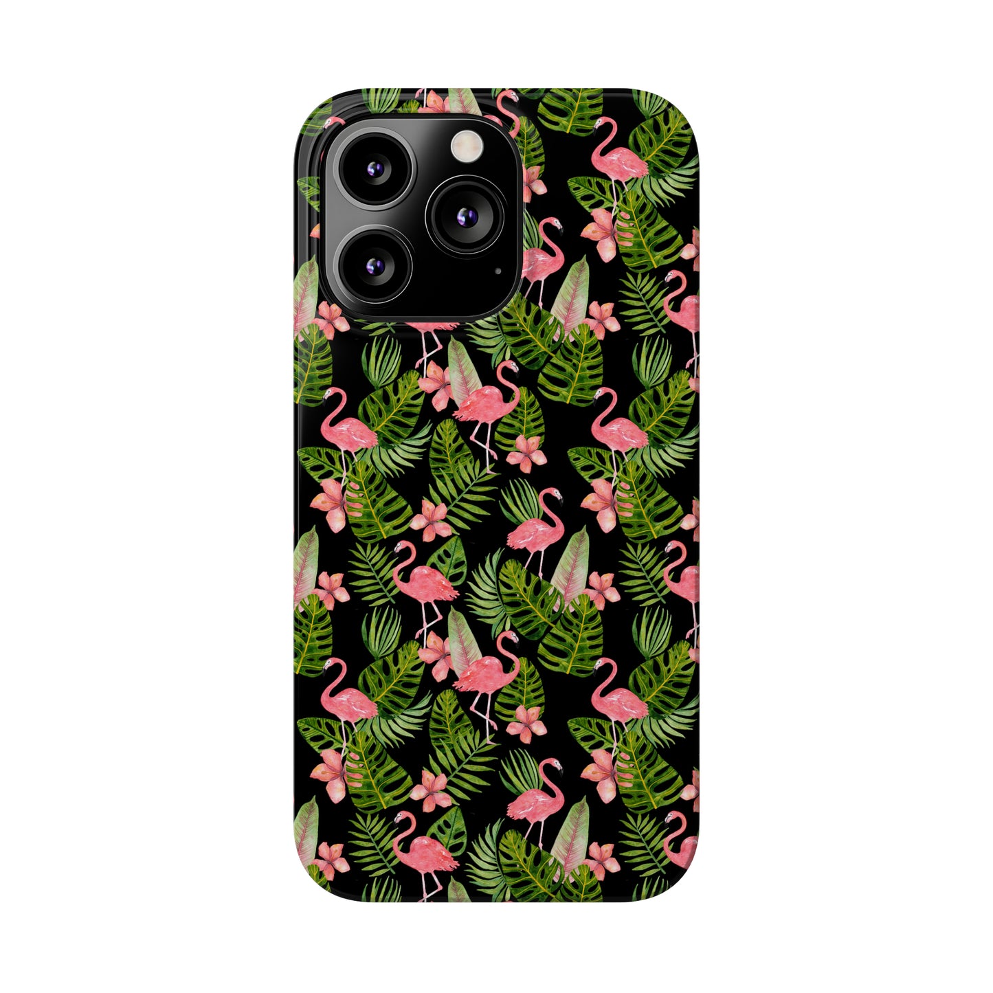 Tropical Flamingos Iphone 15-12 Slim Phone Case