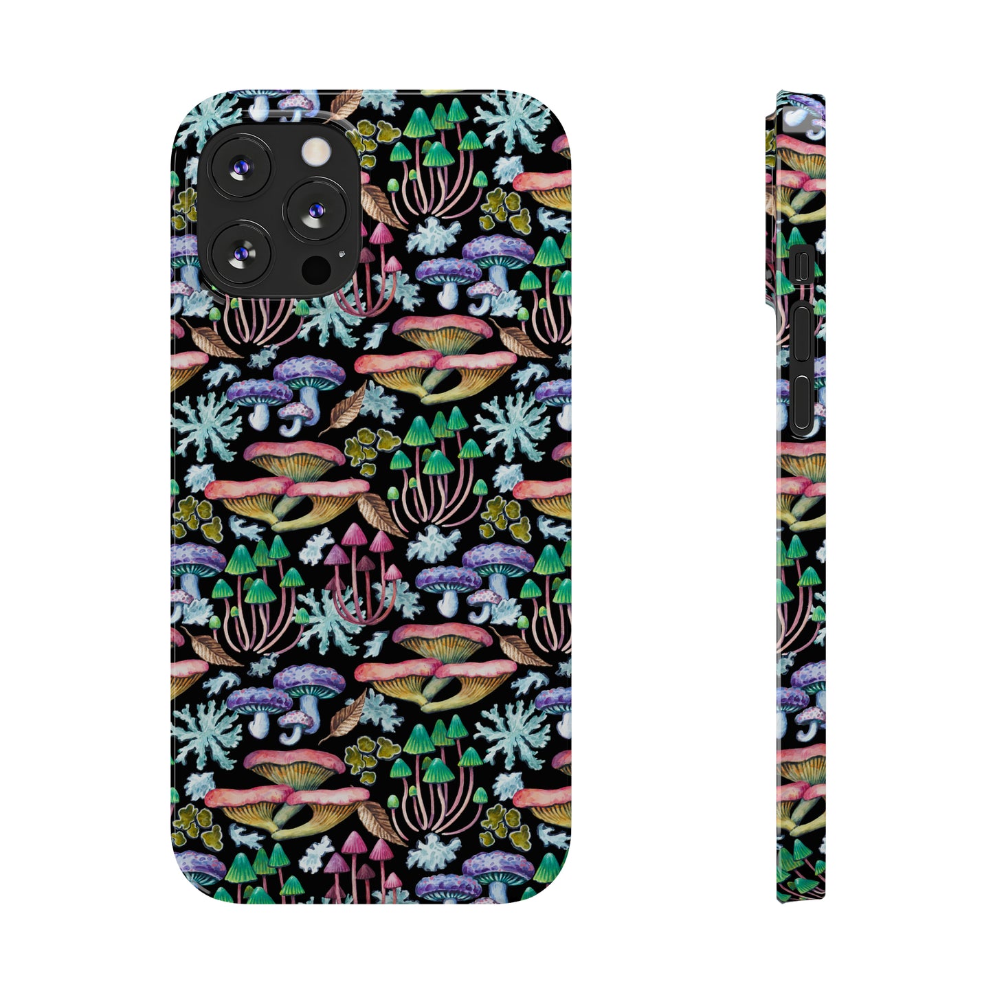 Mushroom Garden Design Iphone 15-12 Slim Phone Case