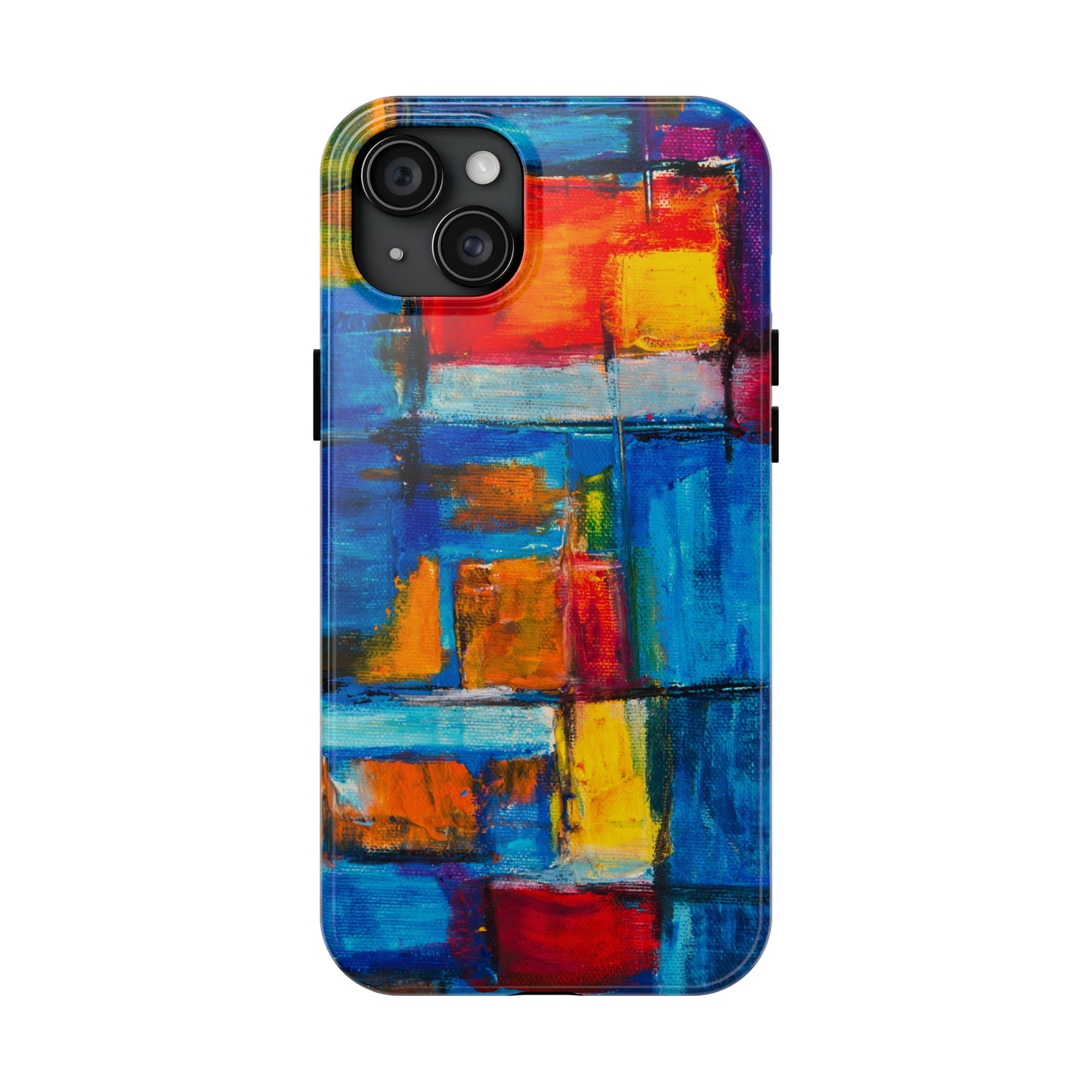 Rainbow Abstract Painting Iphone Tough Phone Case