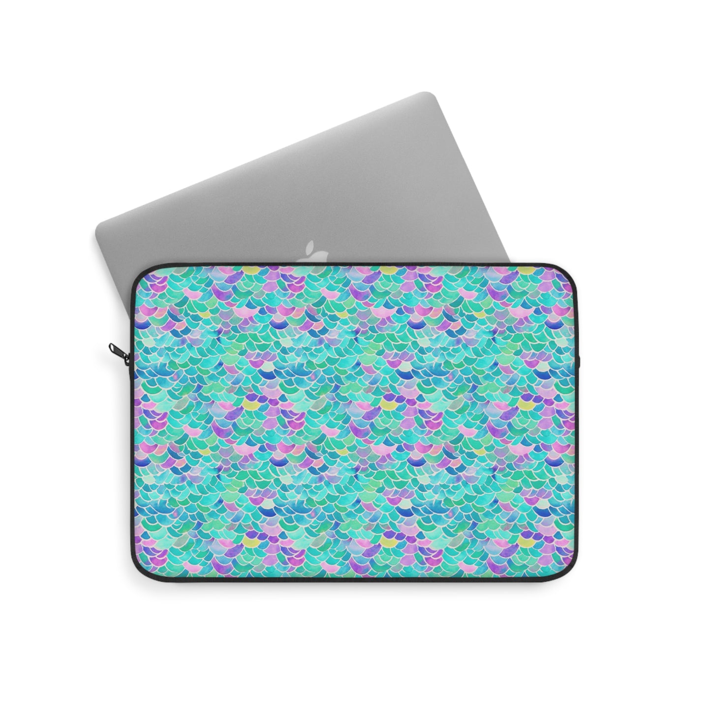 Pastel Seas: Mermaid Tail in Enchanting Pastel Hues Laptop or Ipad Protective Sleeve Three Sizes Available