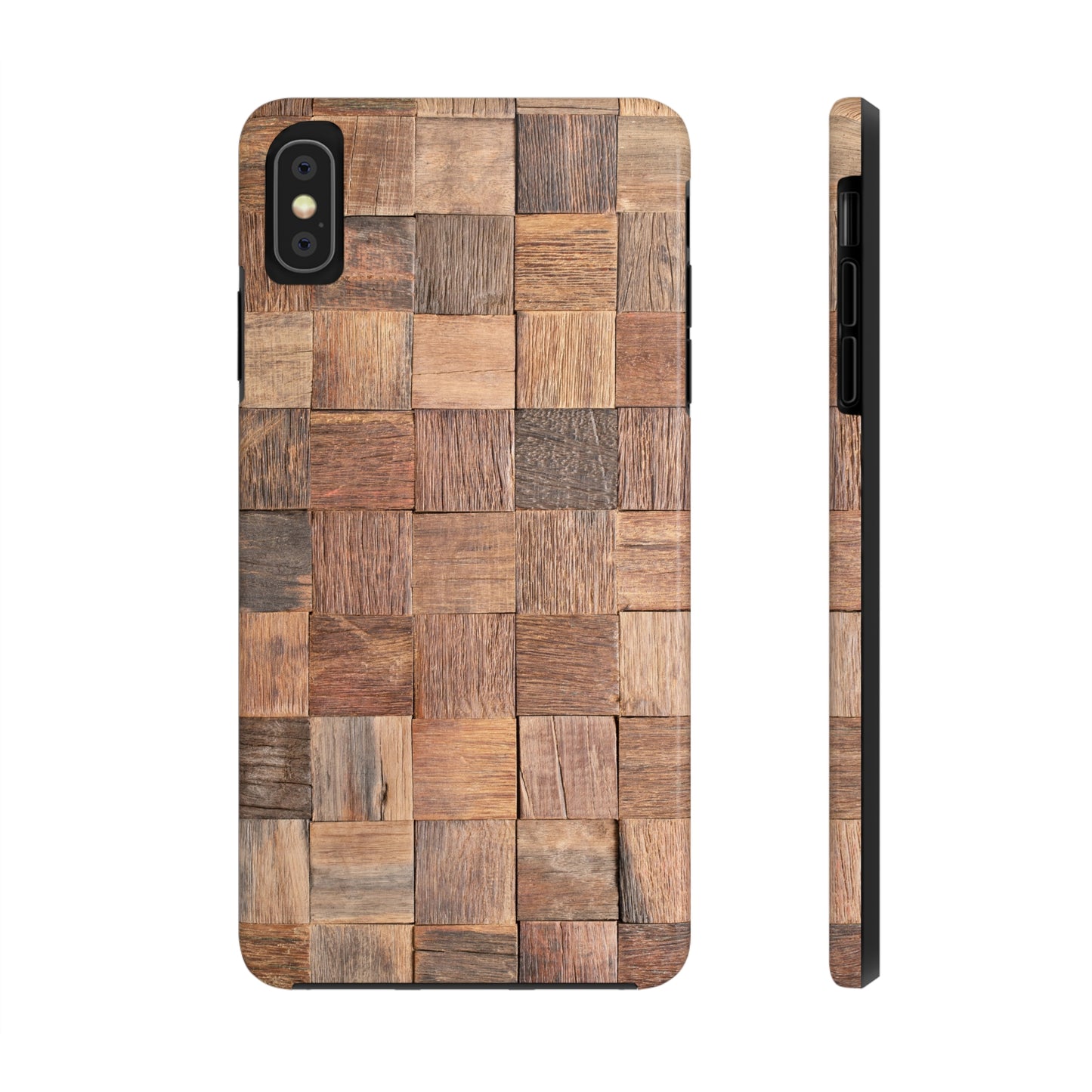 Organic Elegance Natural Woven Wood Design Design Iphone Tough Phone Case